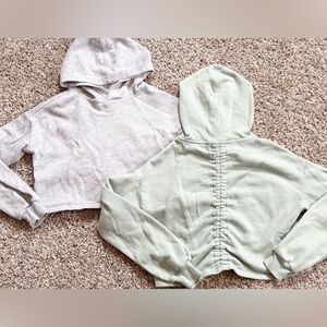🤍5 for 20$ Colorful Planet Girls Bundle of 2 Cropped Hoodies Size 7/8